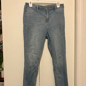 Hollister light wash high rise legging jeans